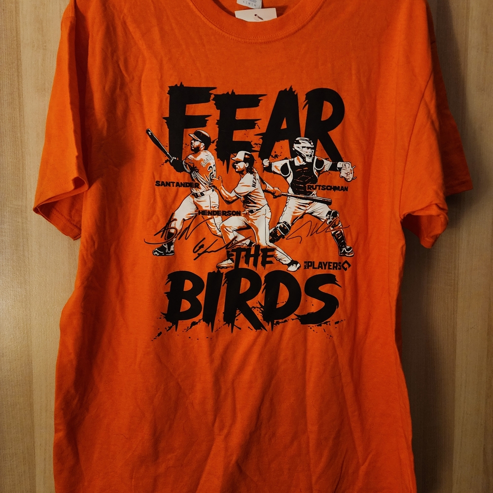 Orange 'Fear the Birds' T-Shirt